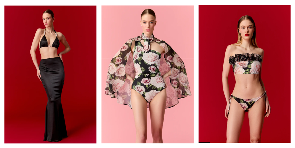 'Symphony of Bloom' beachwear by Nur Karaata